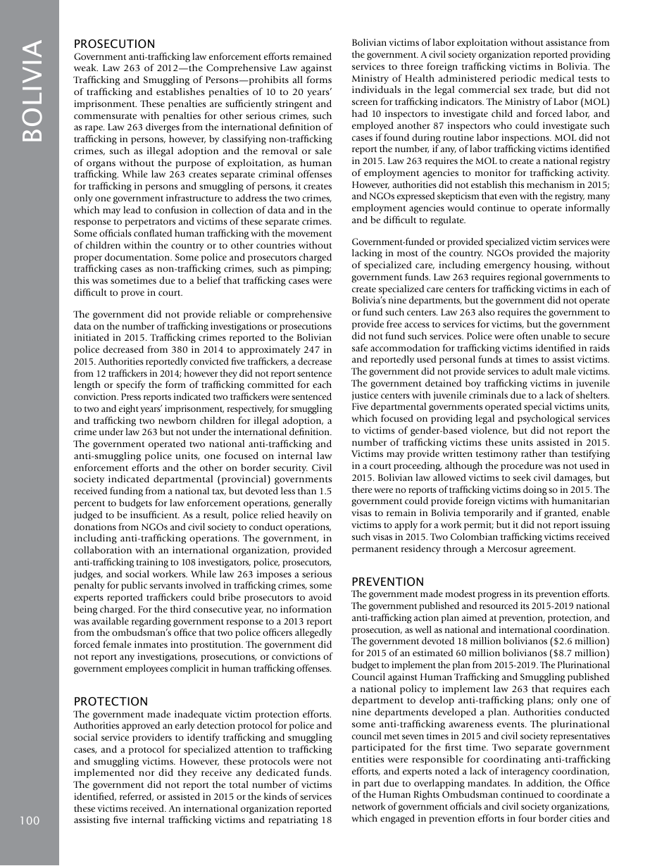 Trafficking in Persons Report: Country Narratives (A-C), Page 36