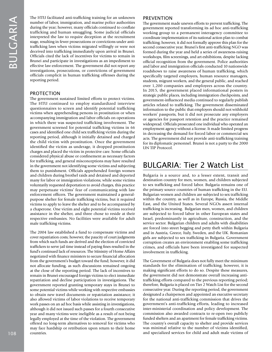 Trafficking in Persons Report: Country Narratives (A-C), Page 44