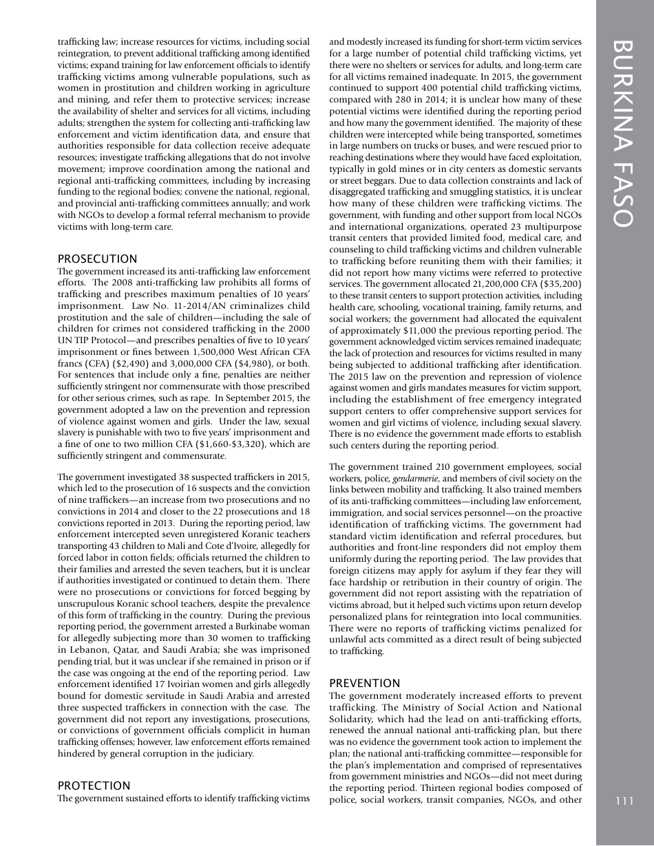 Trafficking in Persons Report: Country Narratives (A-C), Page 47