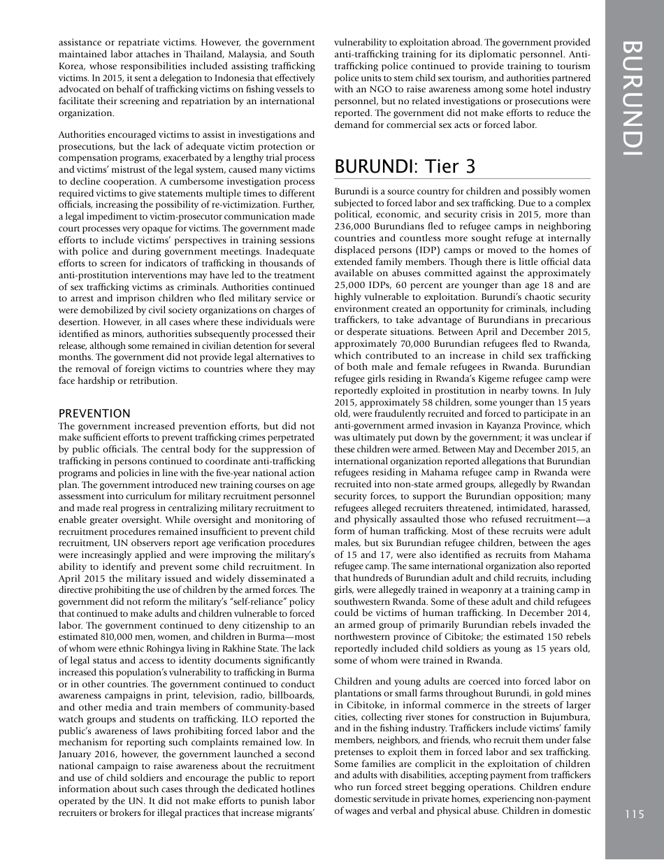 Trafficking in Persons Report: Country Narratives (A-C), Page 51