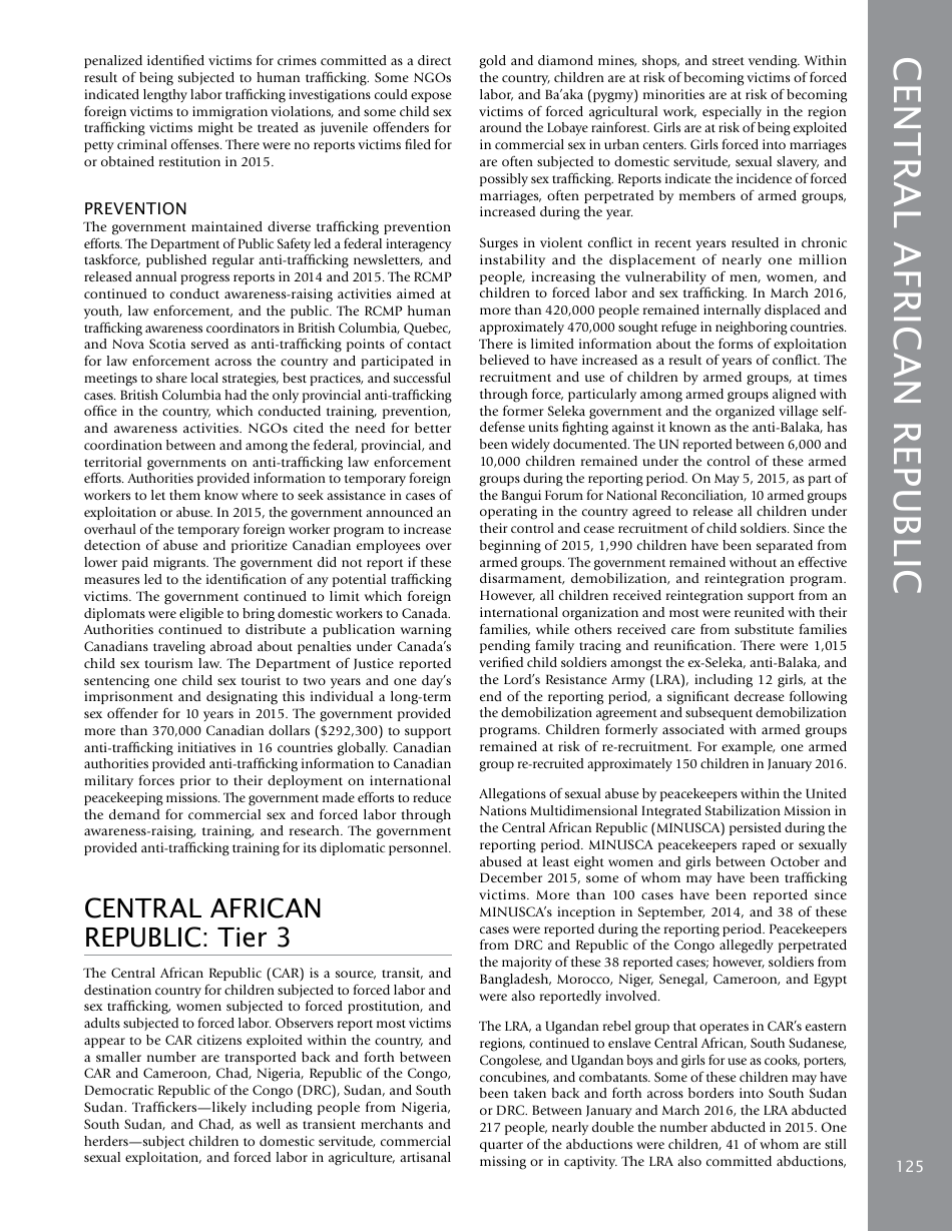 Trafficking in Persons Report: Country Narratives (A-C), Page 61