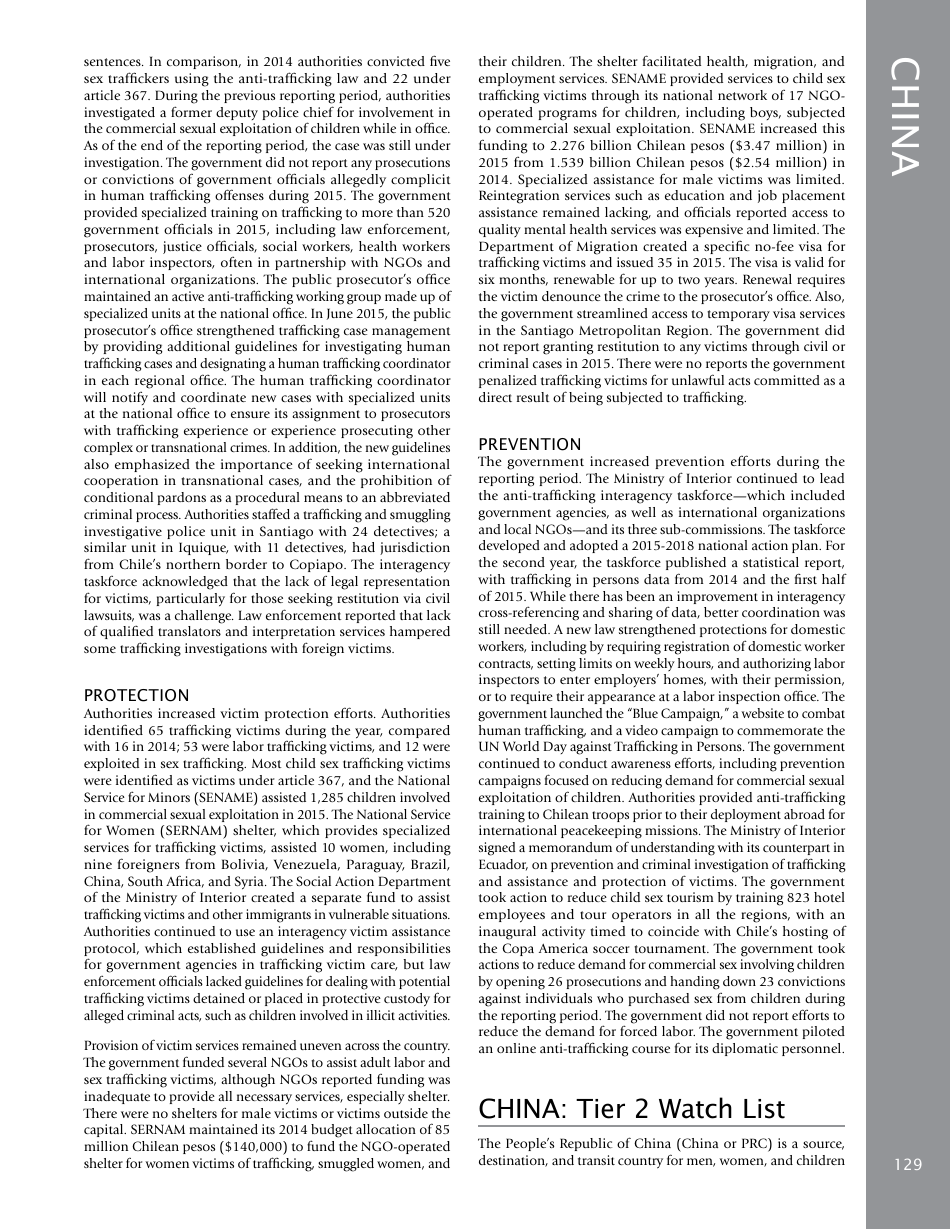 Trafficking in Persons Report: Country Narratives (A-C), Page 65