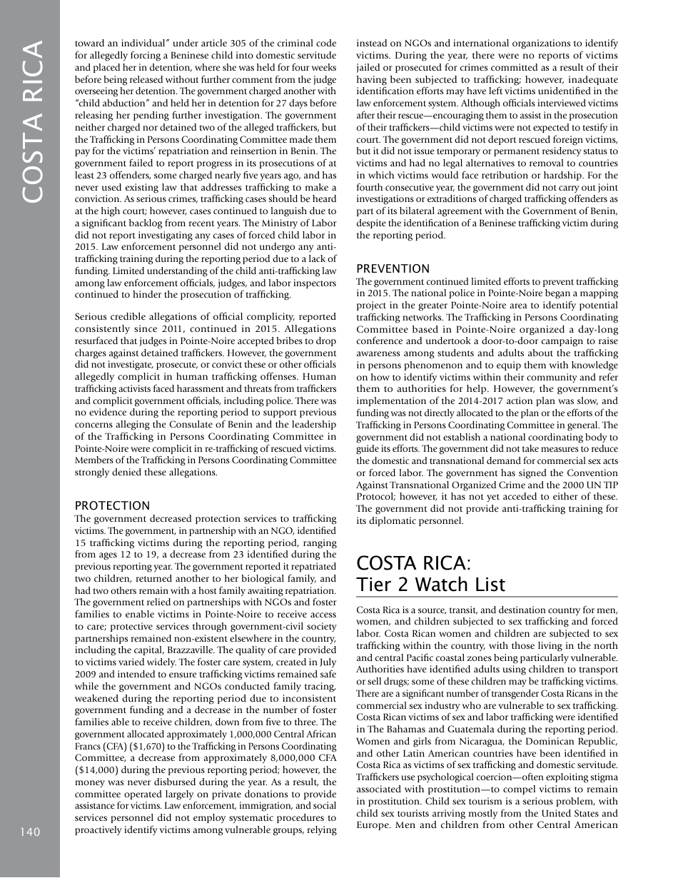 Trafficking in Persons Report: Country Narratives (A-C), Page 76