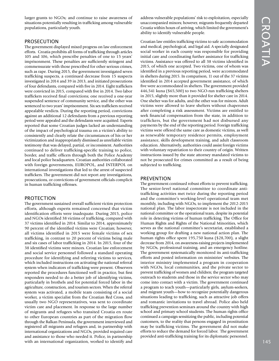 Trafficking in Persons Report: Country Narratives (A-C), Page 81