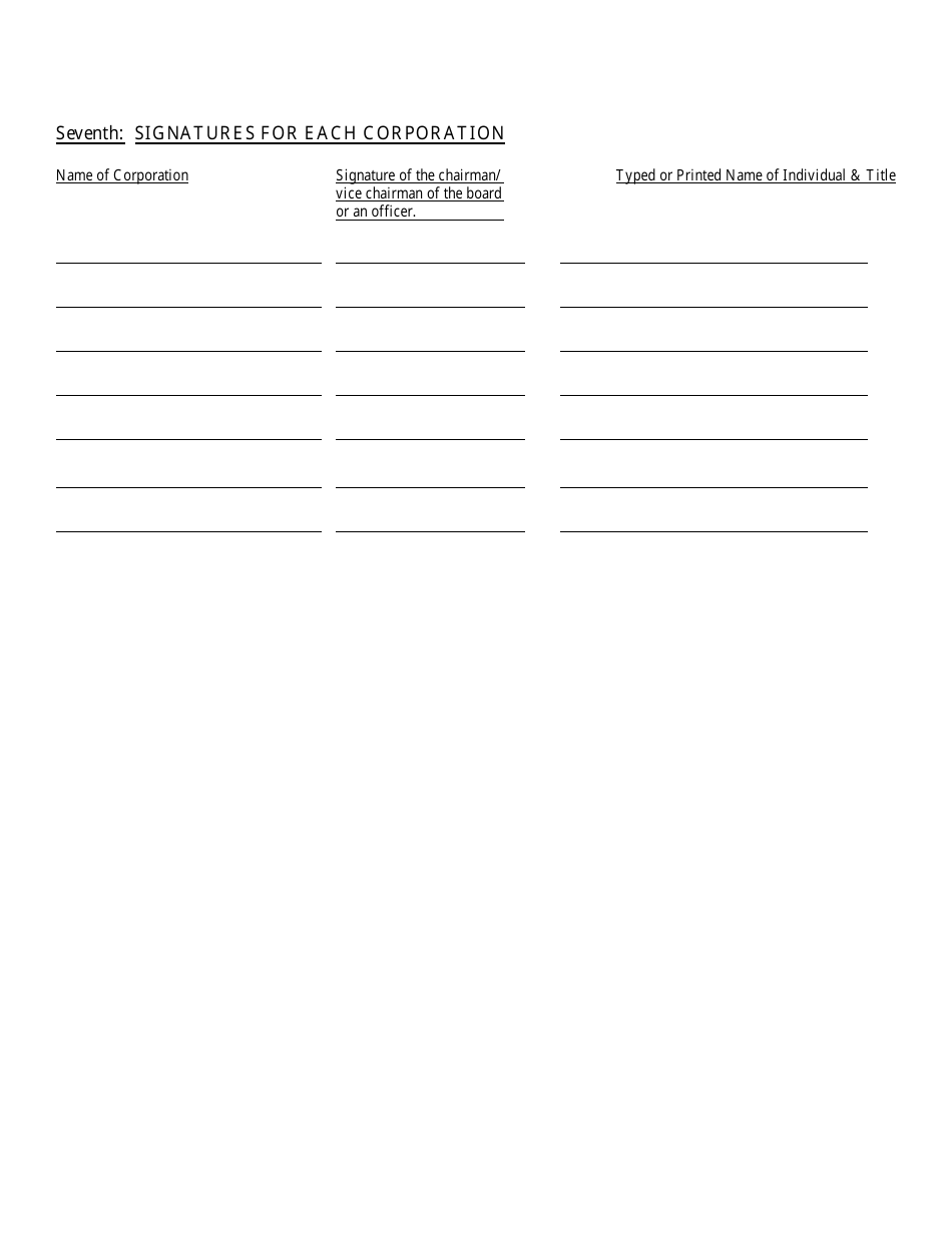 Form INHS65 Articles of Merger (Not for Profit Corporations) - Florida, Page 5