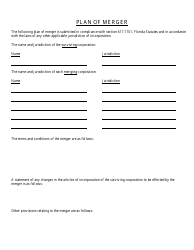 Form INHS65 Articles of Merger (Not for Profit Corporations) - Florida, Page 6
