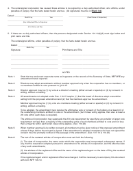 Form NFP110.30R Articles of Amendment Restated Articles of Incorporation - Illinois, Page 2