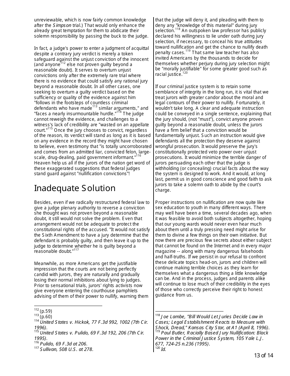 Jurors Handbook, a Citizens Guide to Jury Duty - James J. Duane, Page 13