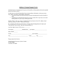 Document preview: Address Change Request Form - Rhode Island