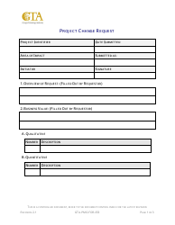 Form GTA-PMO-FOR-053 &quot;Project Change Request&quot; - Georgia (United States)