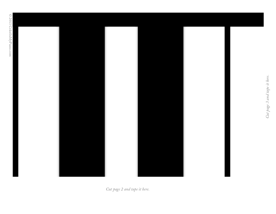 Large Keyboard Template - Printable Image