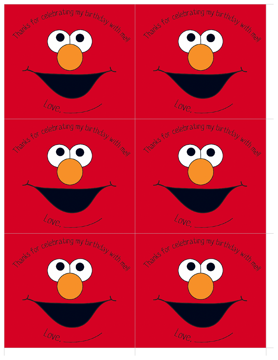 Bag Tag Templates - Red Thanks for Celebrating My Birthday With Me