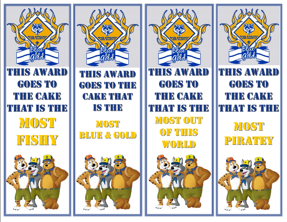 Cub Scouts Award Certificates Template, Page 3