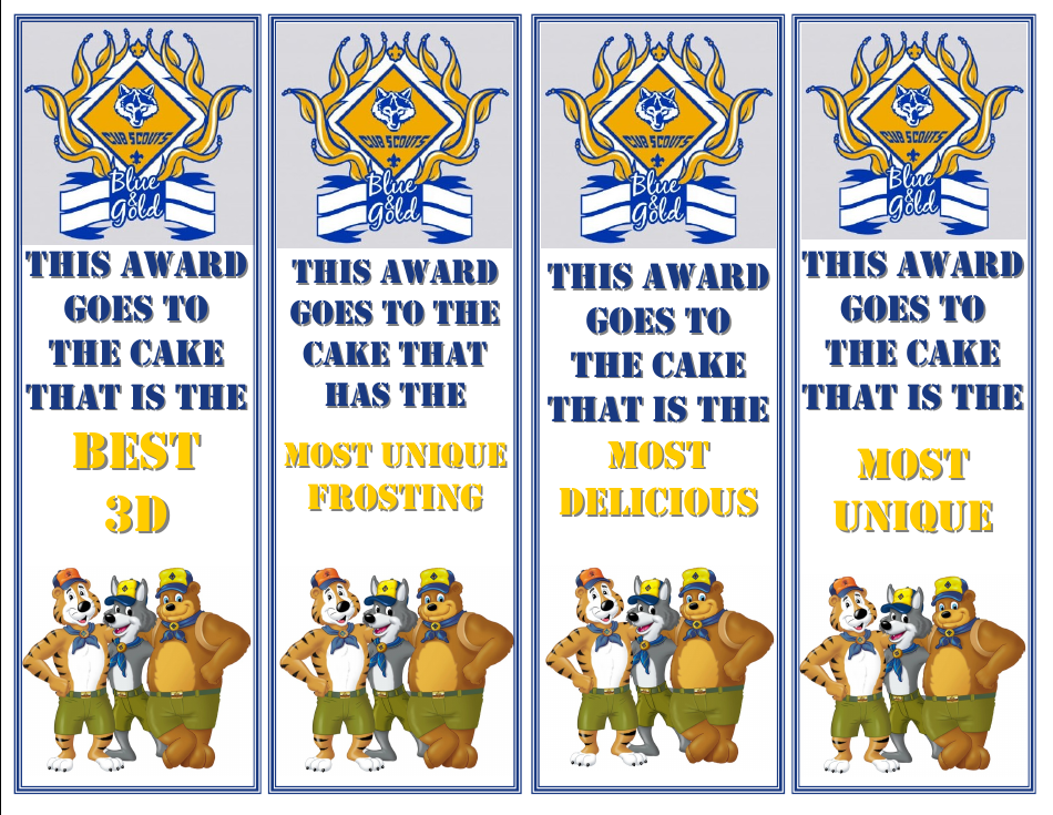 Cub Scouts Award Certificates Template, Page 4