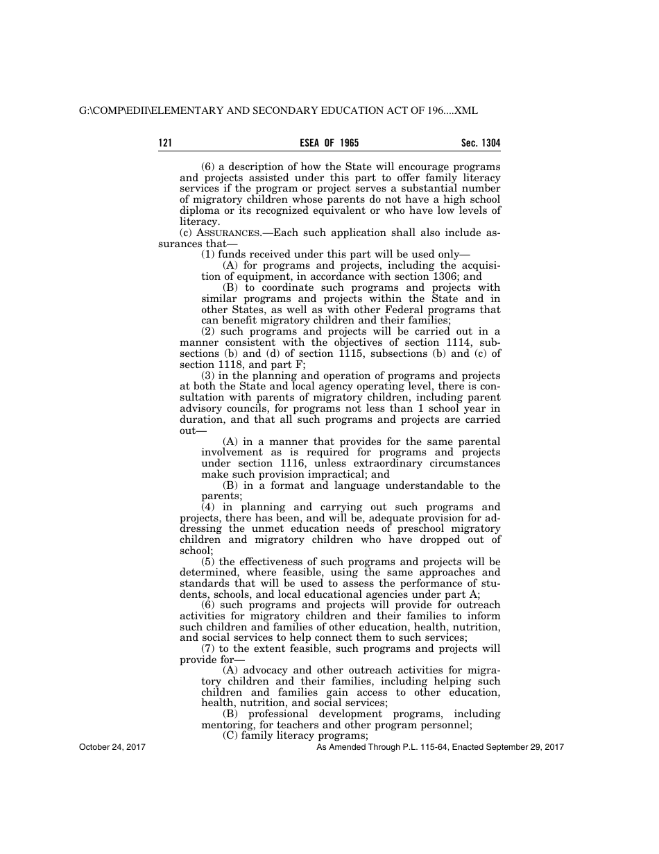 Elementary and Secondary Education Act of 1965, Page 121