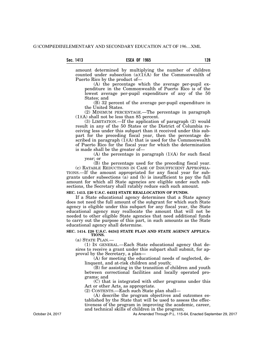 Elementary and Secondary Education Act of 1965, Page 128