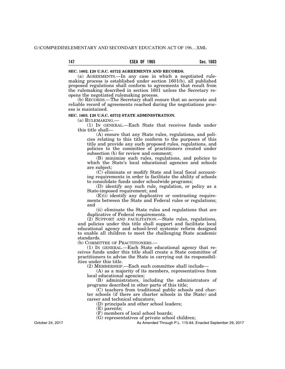 Elementary and Secondary Education Act of 1965, Page 147