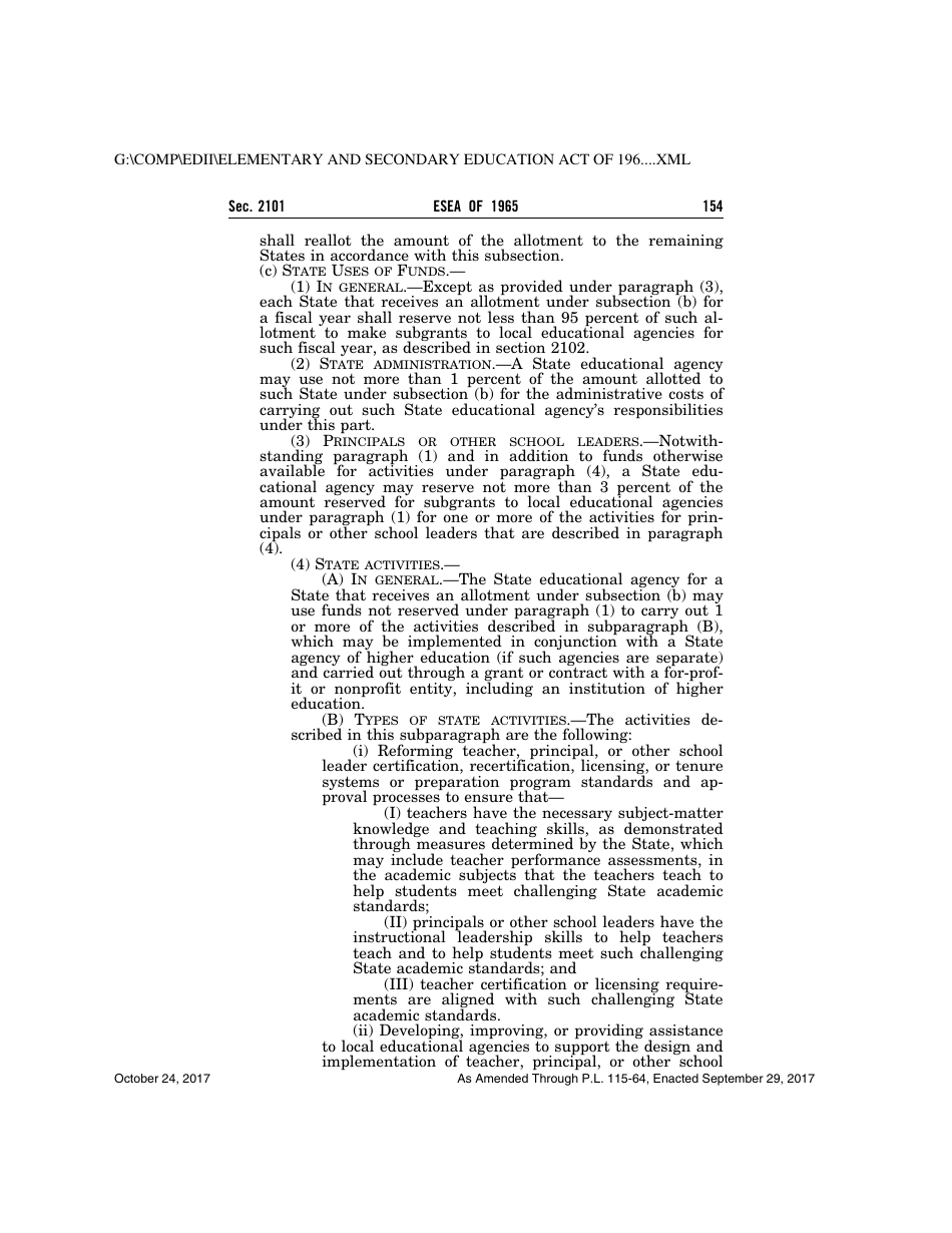 Elementary and Secondary Education Act of 1965, Page 154