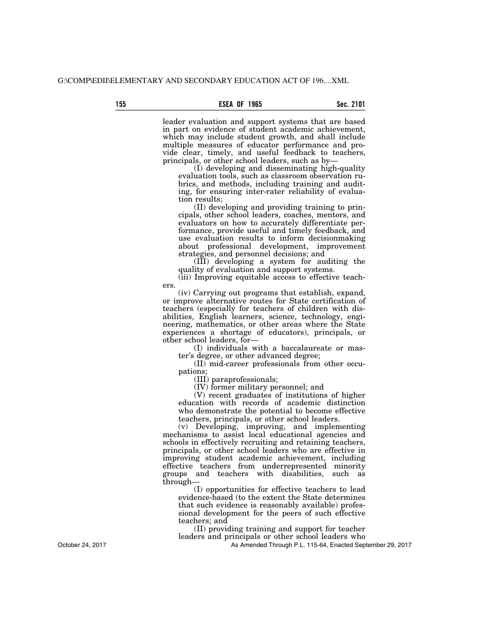 Elementary and Secondary Education Act of 1965, Page 155