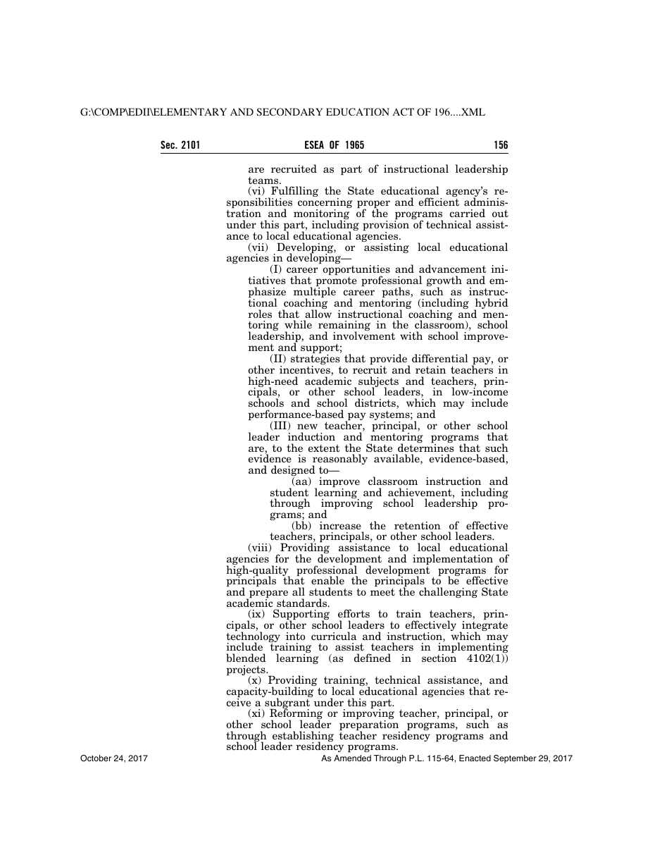 Elementary and Secondary Education Act of 1965, Page 156