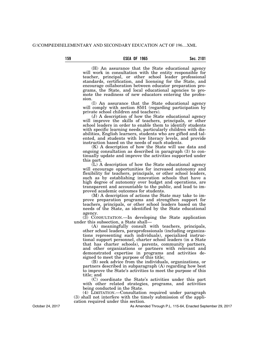 Elementary and Secondary Education Act of 1965, Page 159