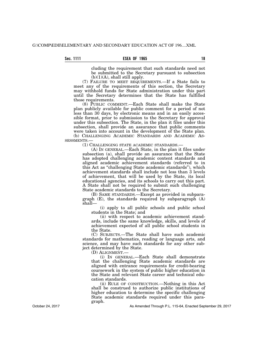 Elementary and Secondary Education Act of 1965, Page 18