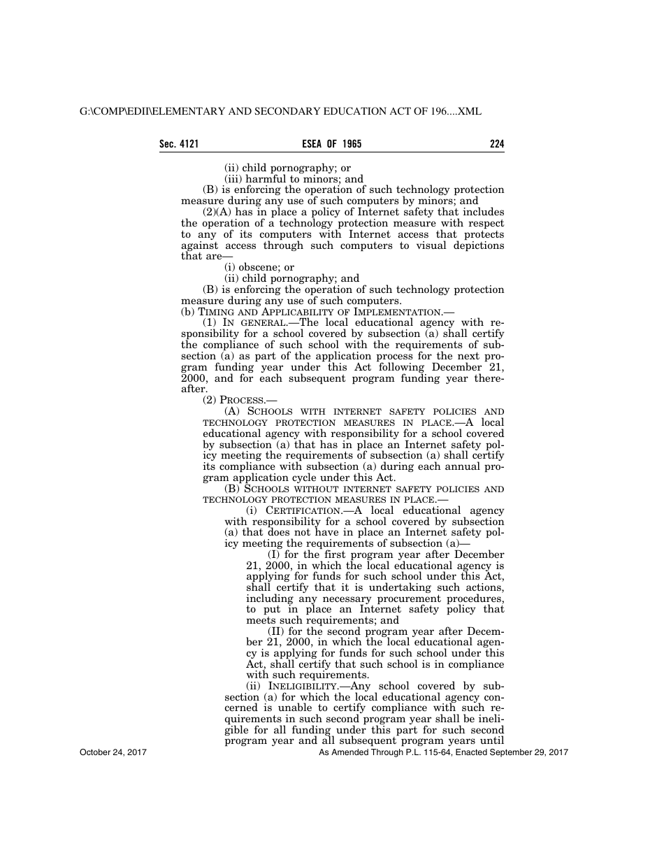 Elementary and Secondary Education Act of 1965, Page 224
