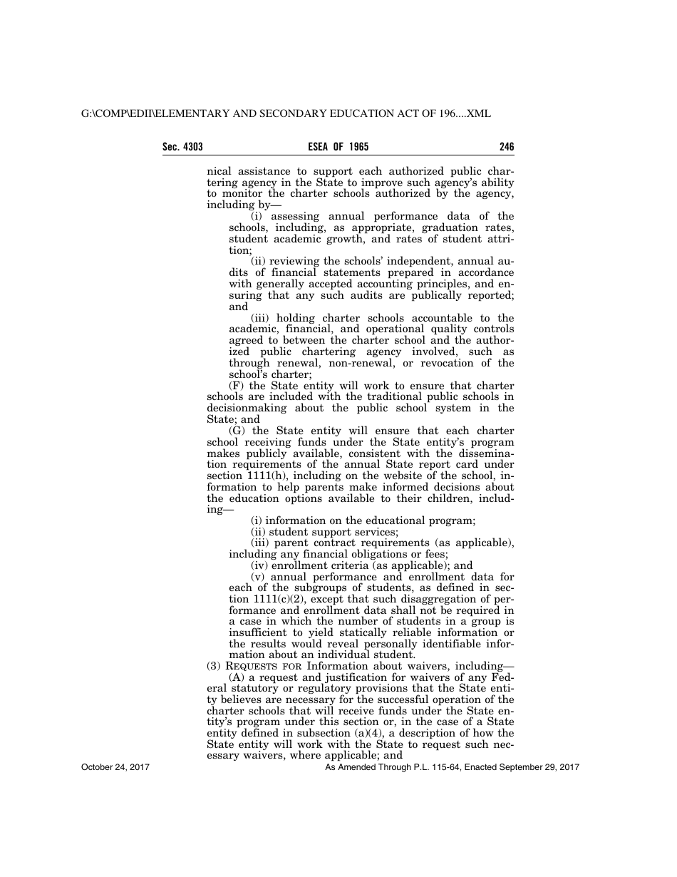 Elementary and Secondary Education Act of 1965, Page 246