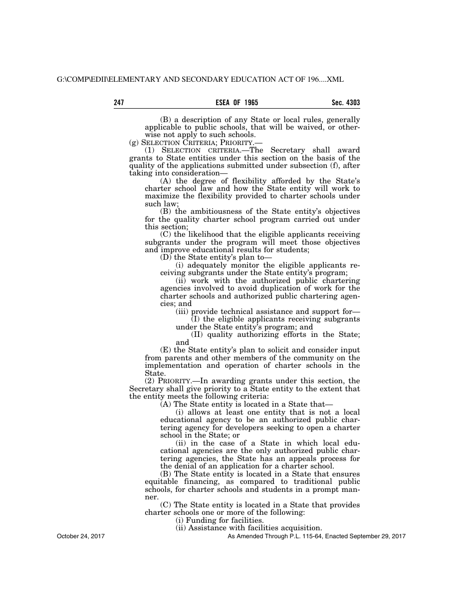 Elementary and Secondary Education Act of 1965, Page 247
