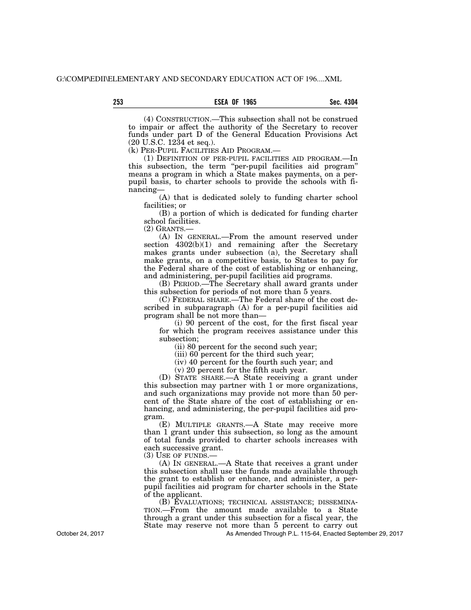 Elementary and Secondary Education Act of 1965, Page 253