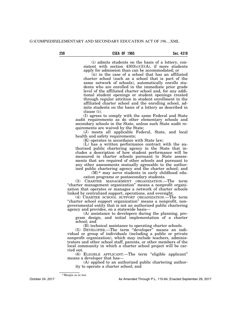 Elementary and Secondary Education Act of 1965, Page 259