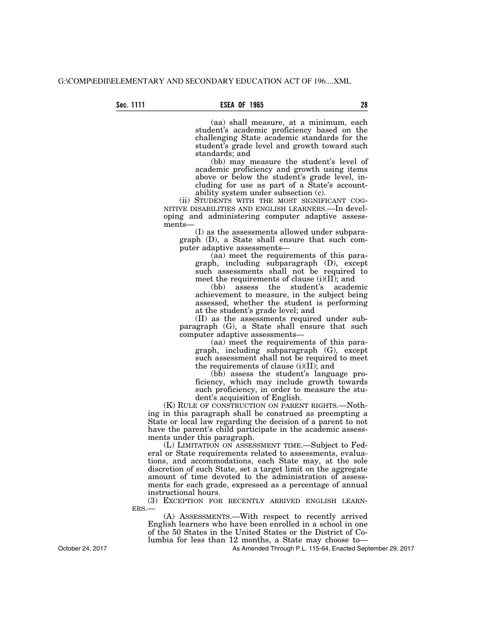 Elementary and Secondary Education Act of 1965, Page 28