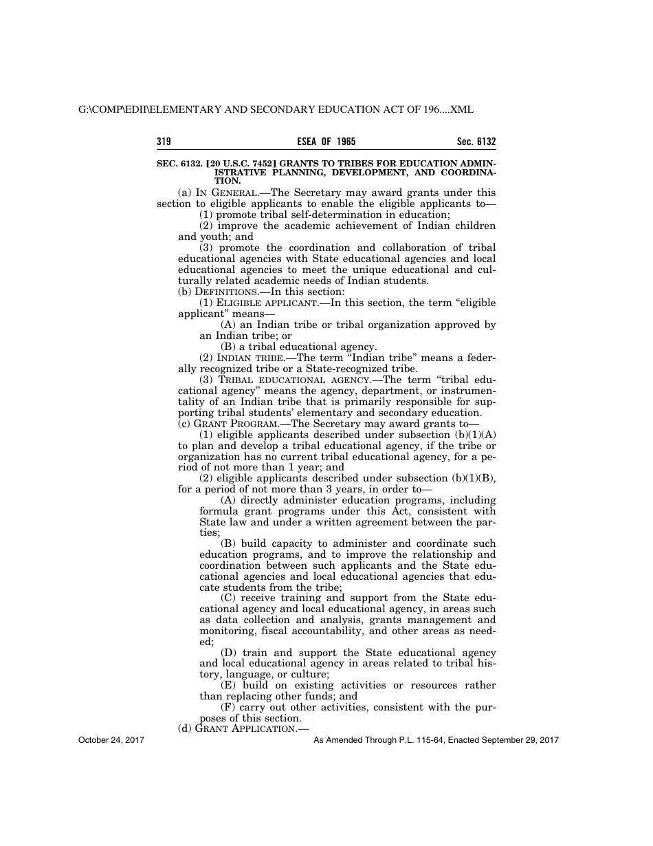 Elementary and Secondary Education Act of 1965, Page 319