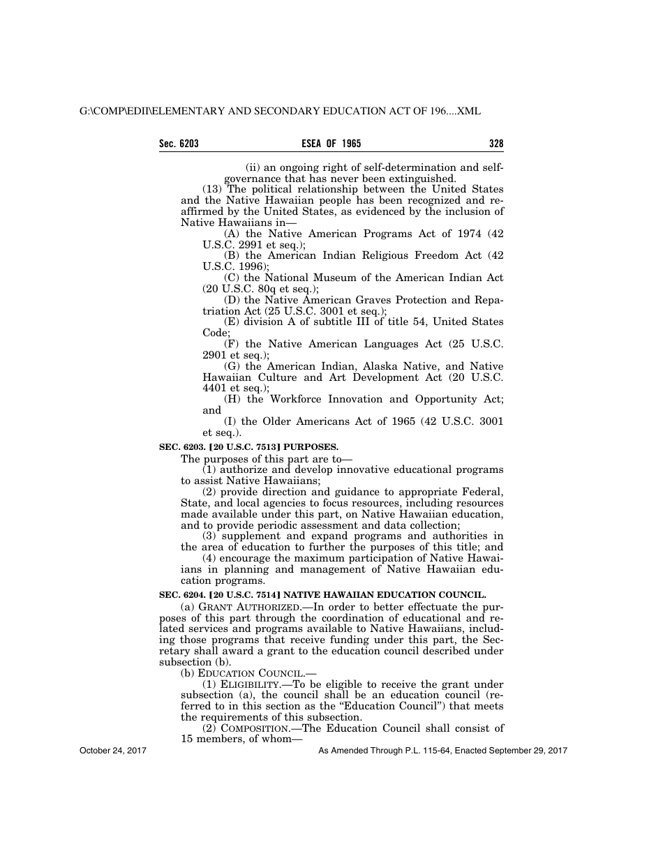Elementary and Secondary Education Act of 1965, Page 328