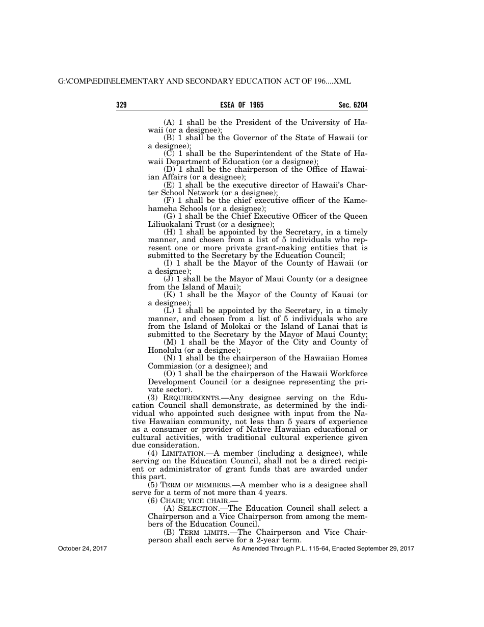 Elementary and Secondary Education Act of 1965, Page 329