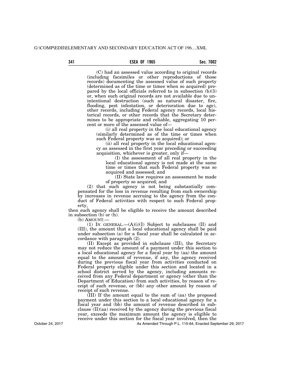 Elementary and Secondary Education Act of 1965, Page 341