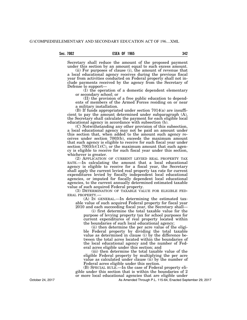 Elementary and Secondary Education Act of 1965, Page 342