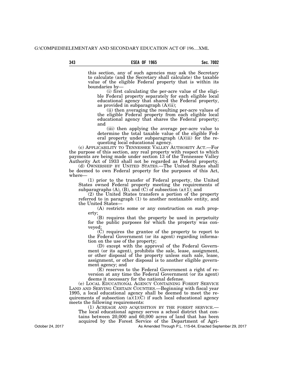 Elementary and Secondary Education Act of 1965, Page 343