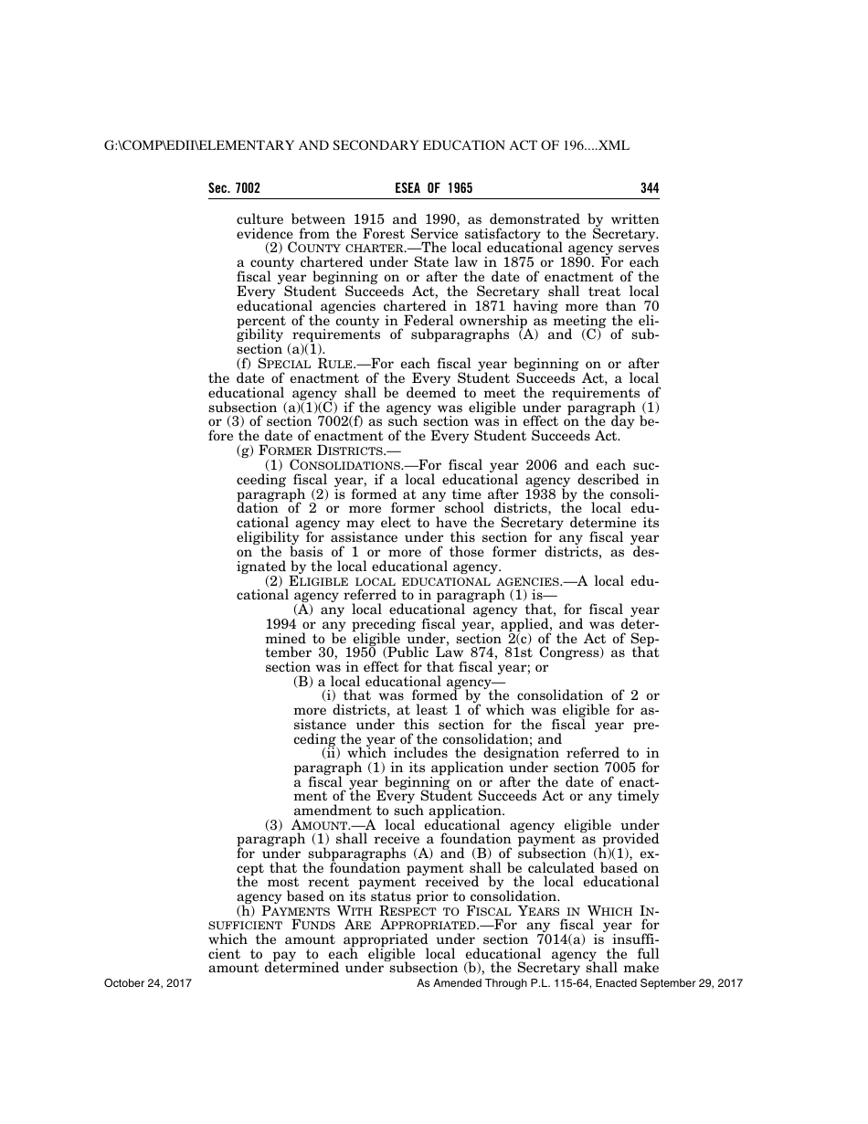 Elementary and Secondary Education Act of 1965, Page 344