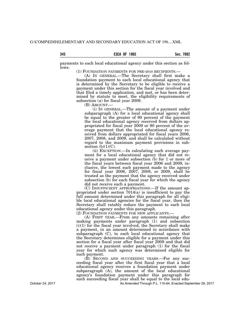 Elementary and Secondary Education Act of 1965, Page 345