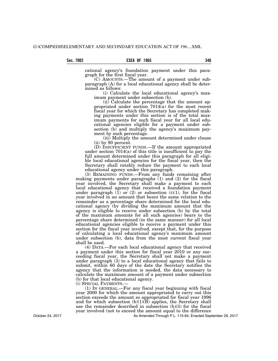 Elementary and Secondary Education Act of 1965, Page 346