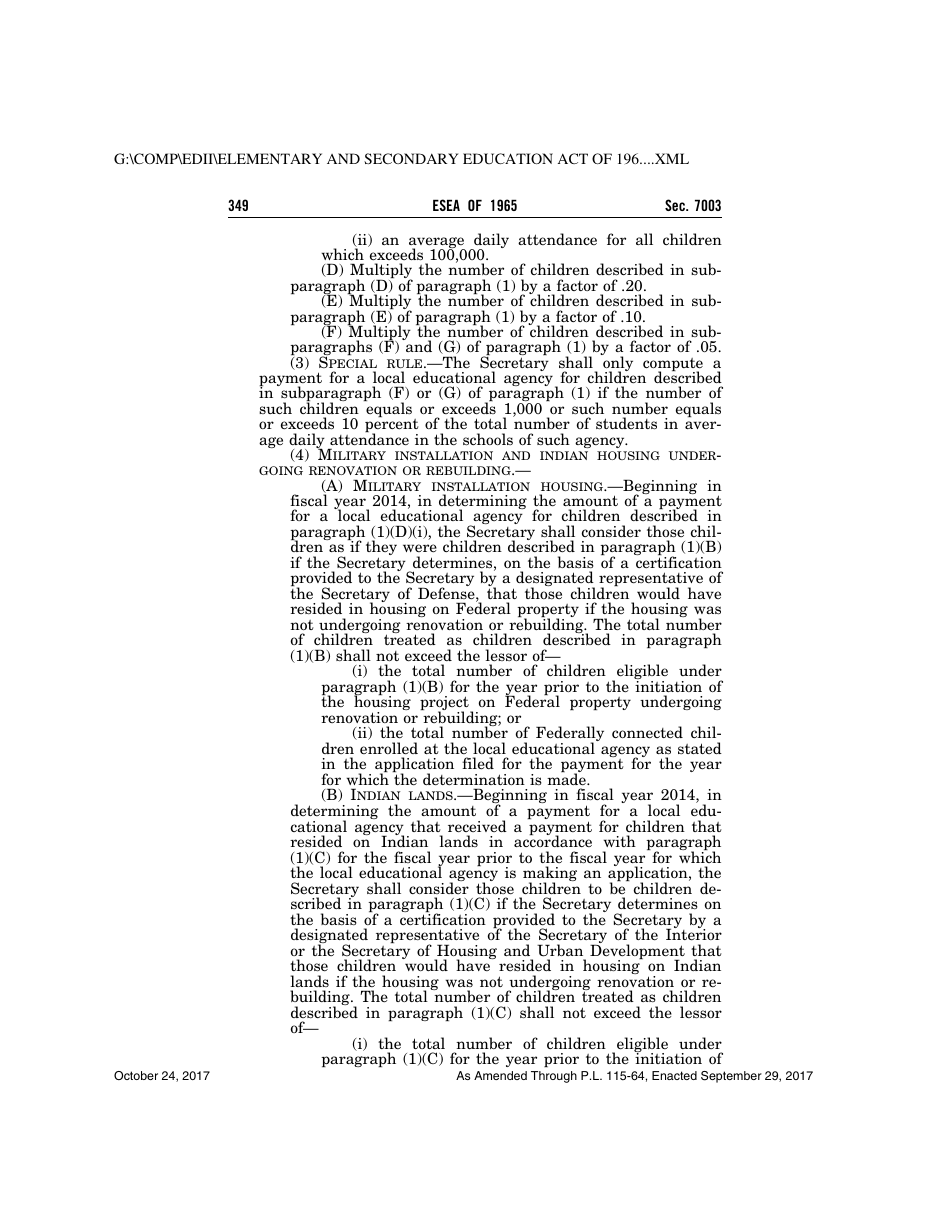 Elementary and Secondary Education Act of 1965, Page 349
