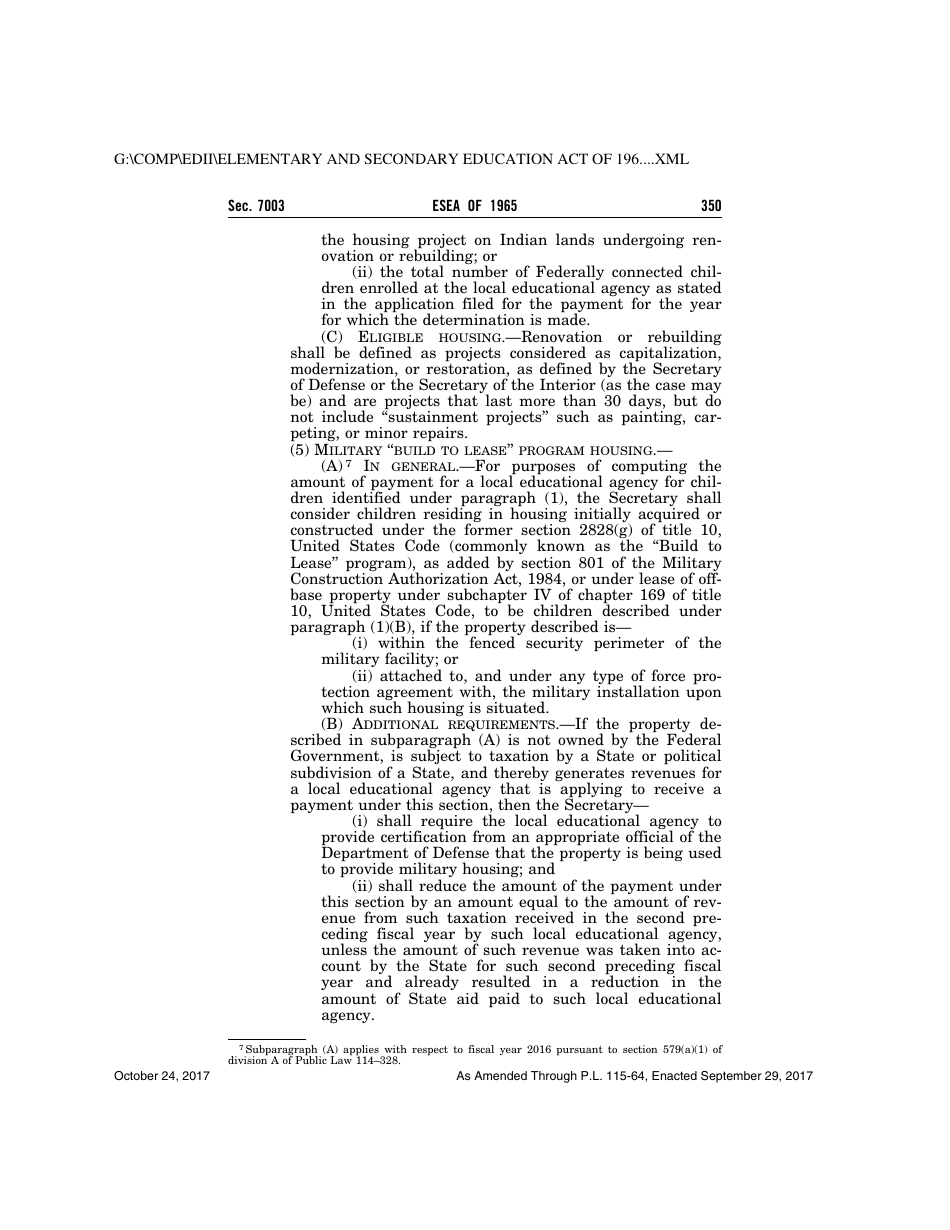 Elementary and Secondary Education Act of 1965, Page 350