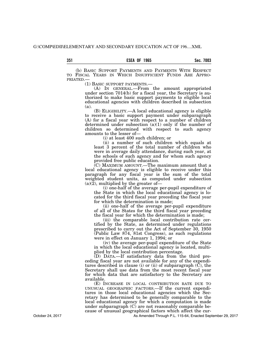 Elementary and Secondary Education Act of 1965, Page 351