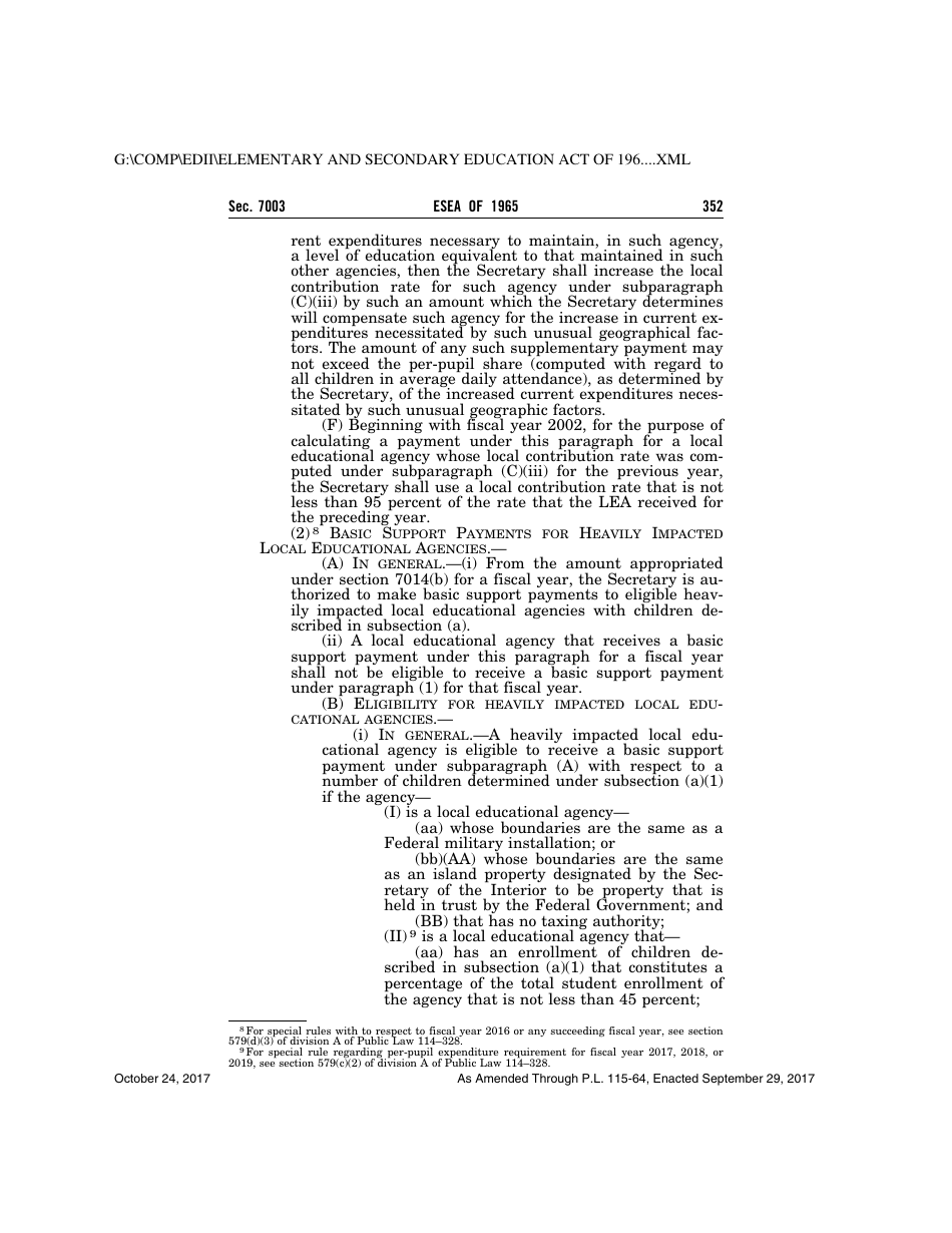 Elementary and Secondary Education Act of 1965, Page 352
