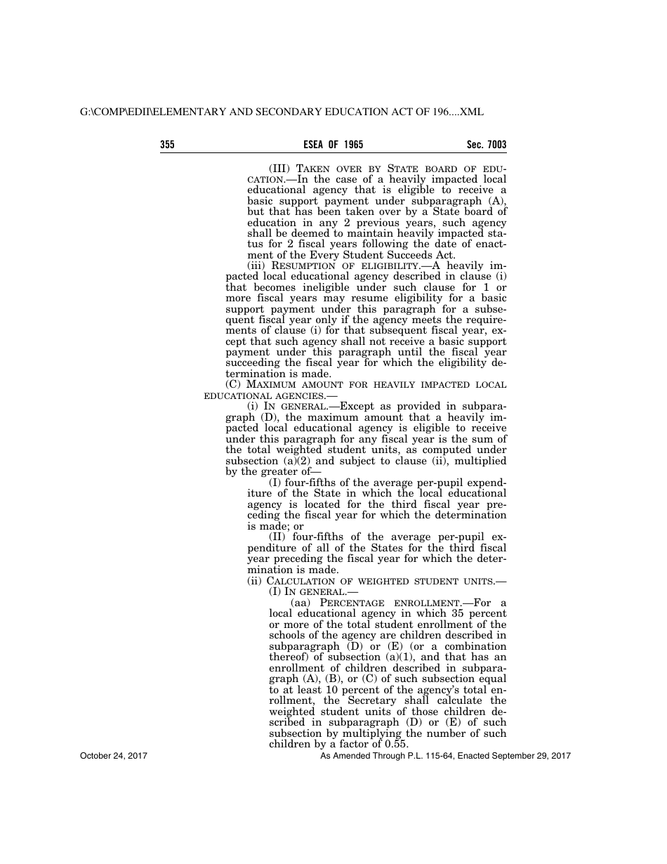 Elementary and Secondary Education Act of 1965, Page 355
