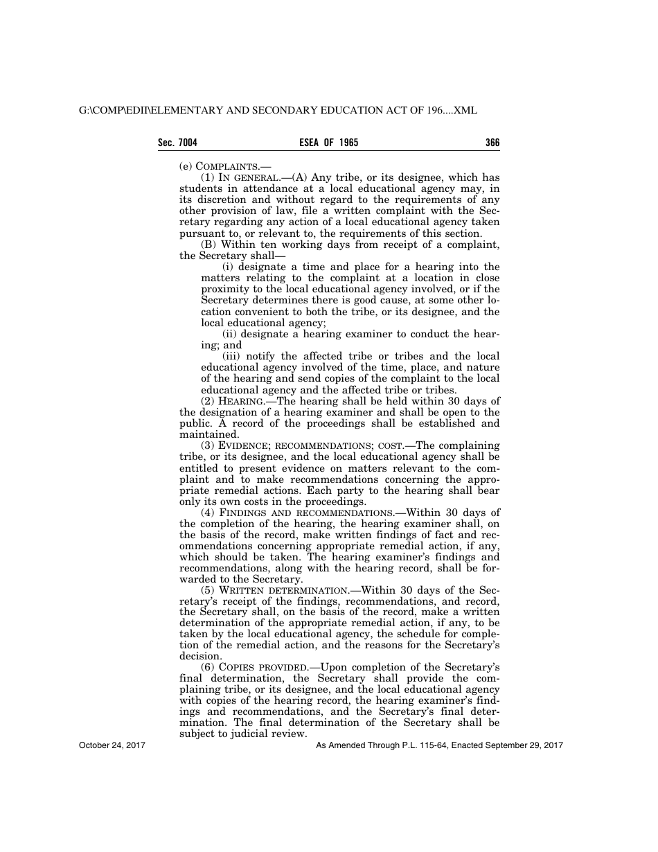 Elementary and Secondary Education Act of 1965, Page 366