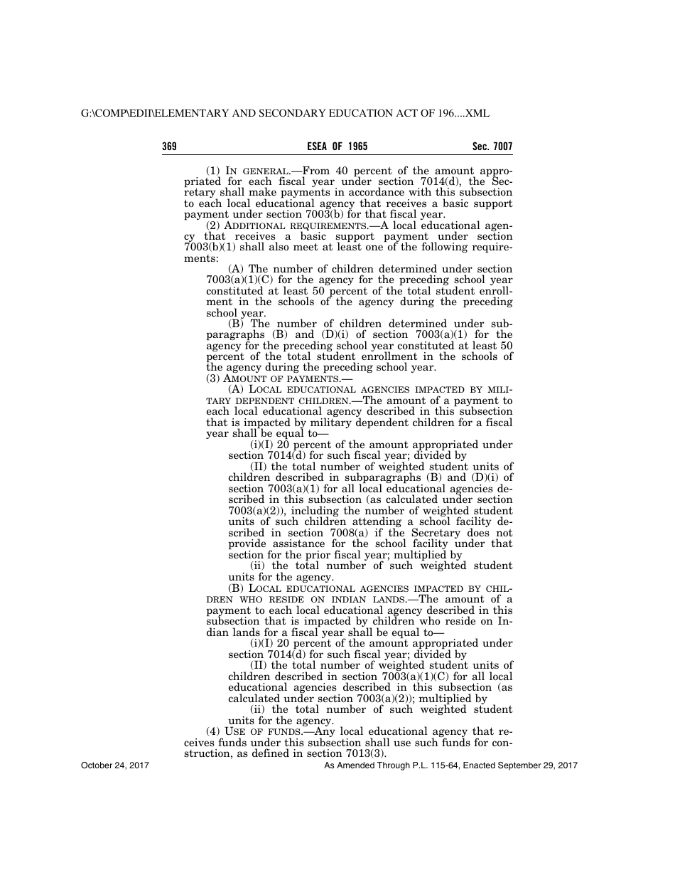 Elementary and Secondary Education Act of 1965, Page 369