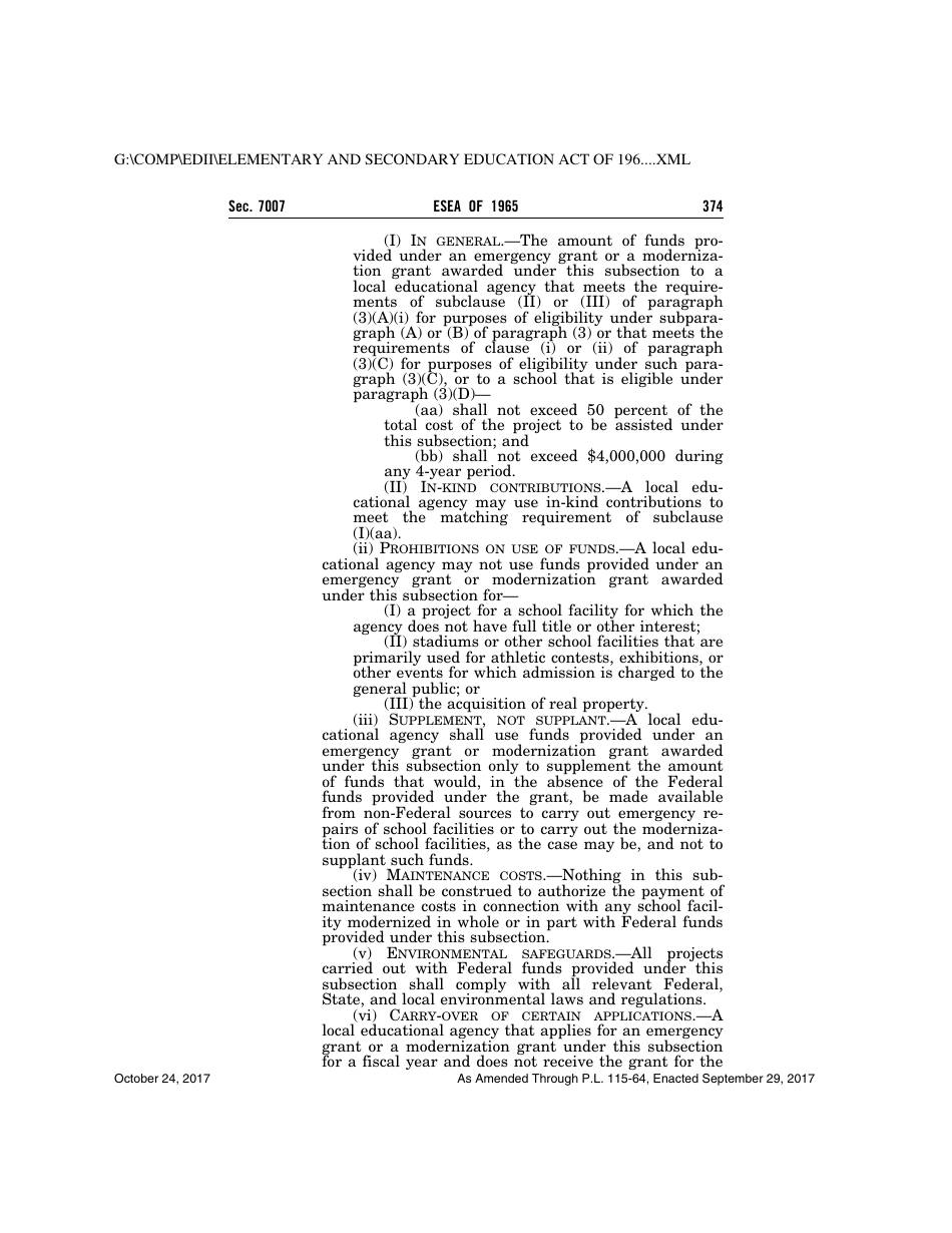 Elementary and Secondary Education Act of 1965, Page 374