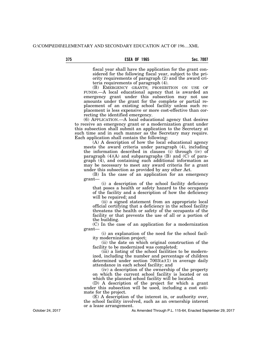 Elementary and Secondary Education Act of 1965, Page 375